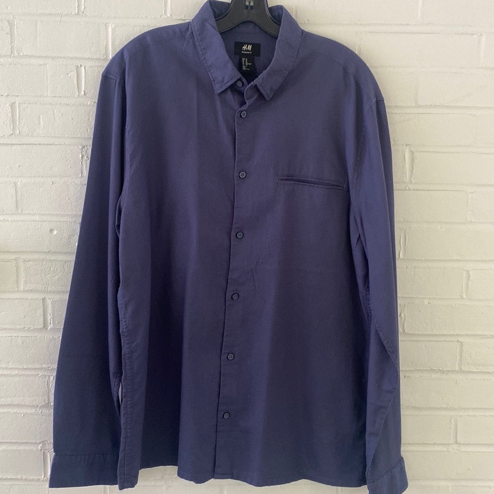 H&M long sleeve button shirt